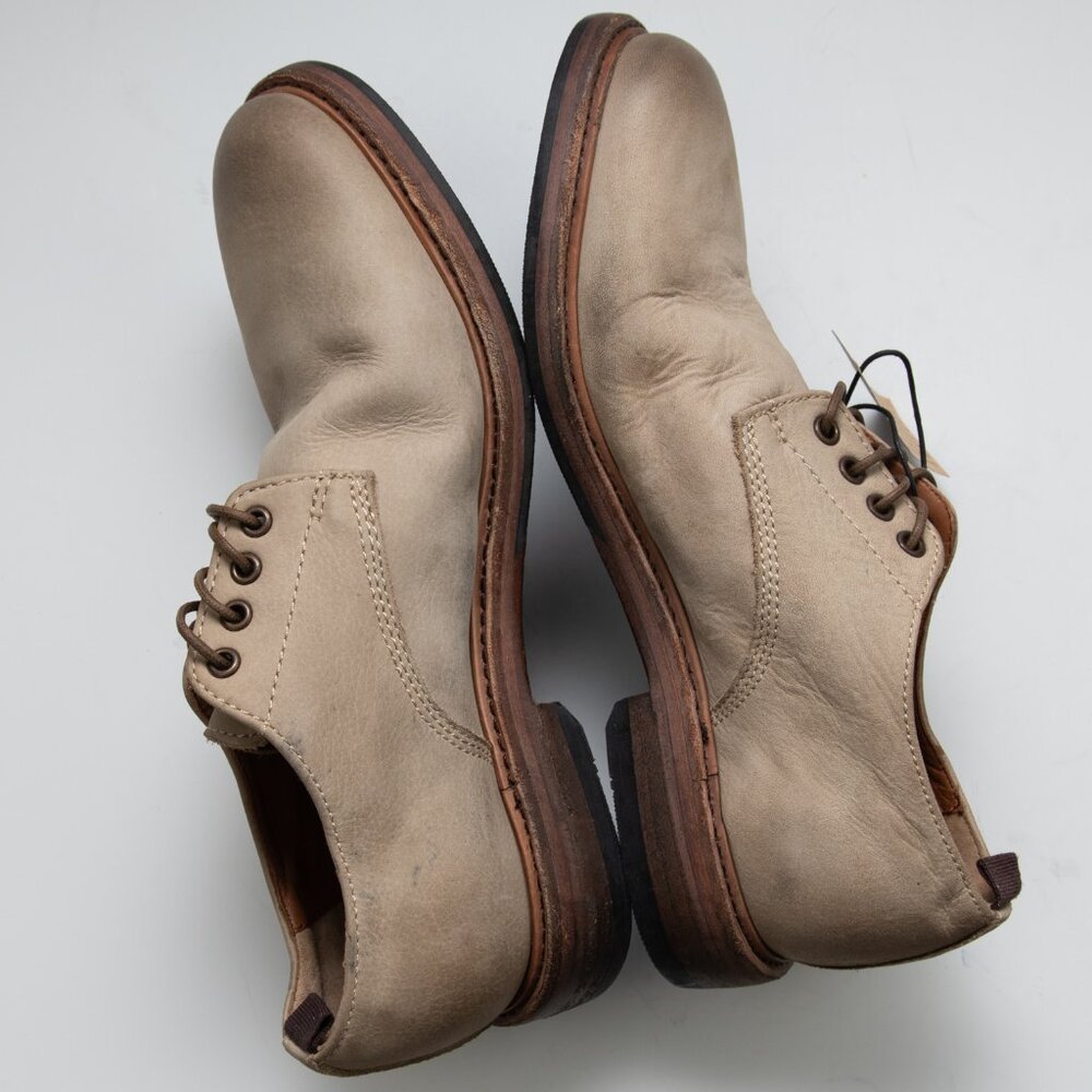 Frye Murray Oxford Shoes Leather Dip Dye Taupe Brown Size 9.5 NWT - Picture 5 of 9